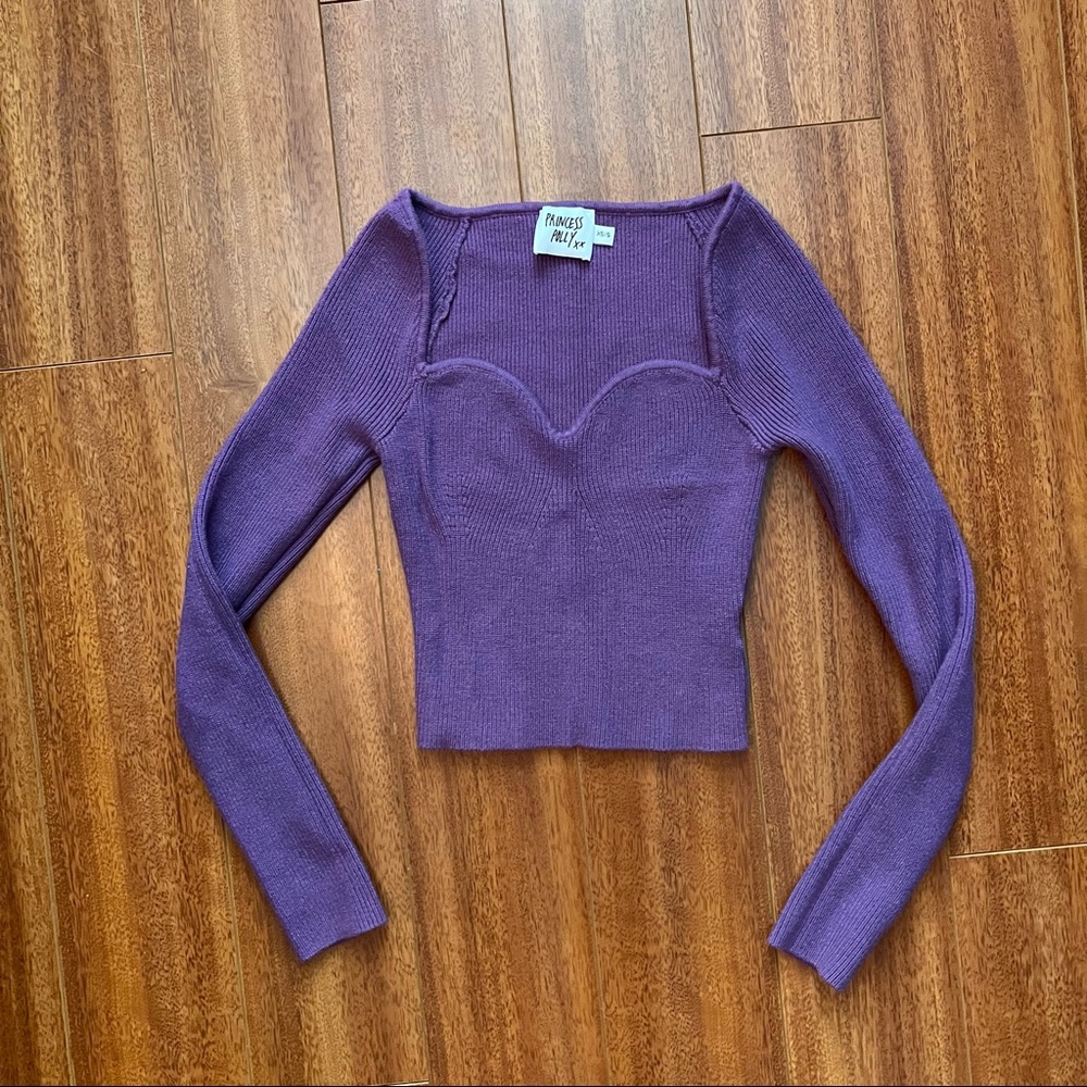 Princess Polly sweetheart sweater top